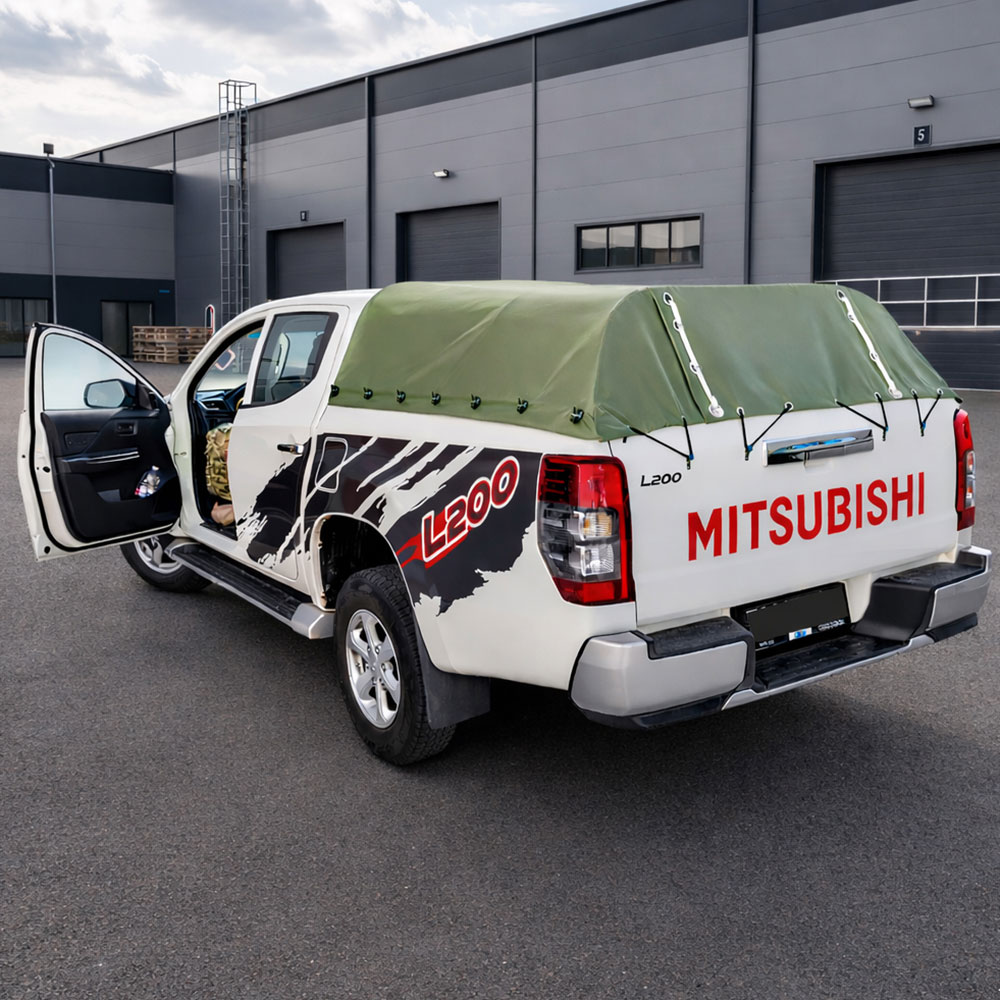Автомобільний тент для пікапа Mitsubishi з міцної ПВХ тканини