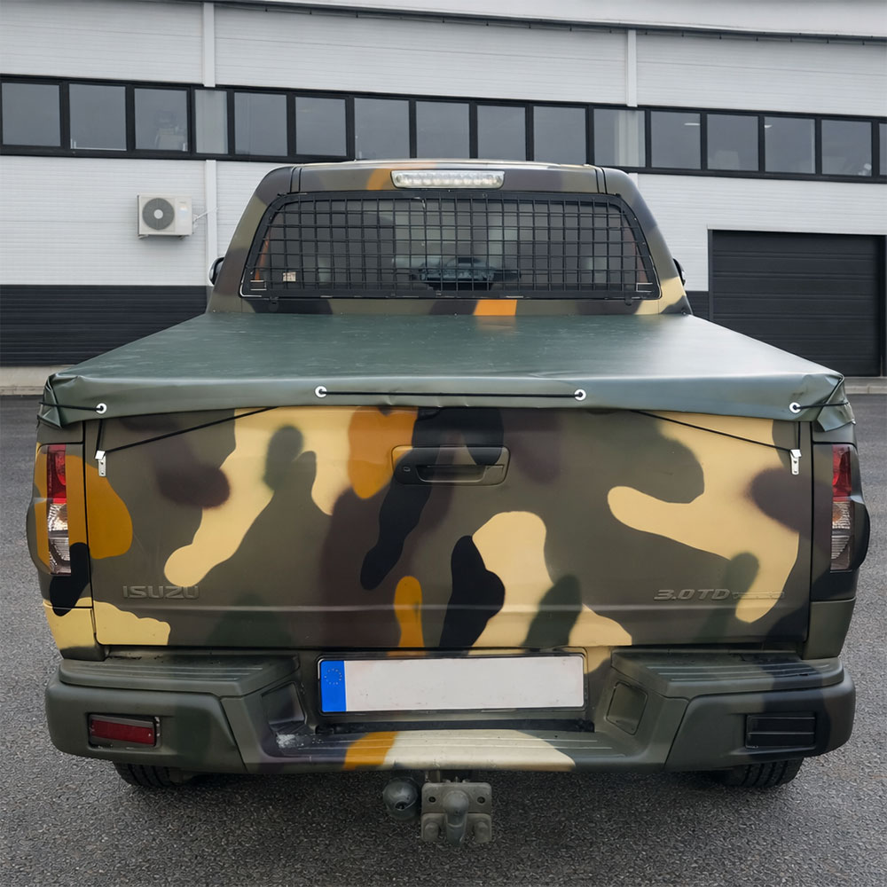 Тентова накидка на кузов пікапа Isuzu з міцної ПВХ тканини