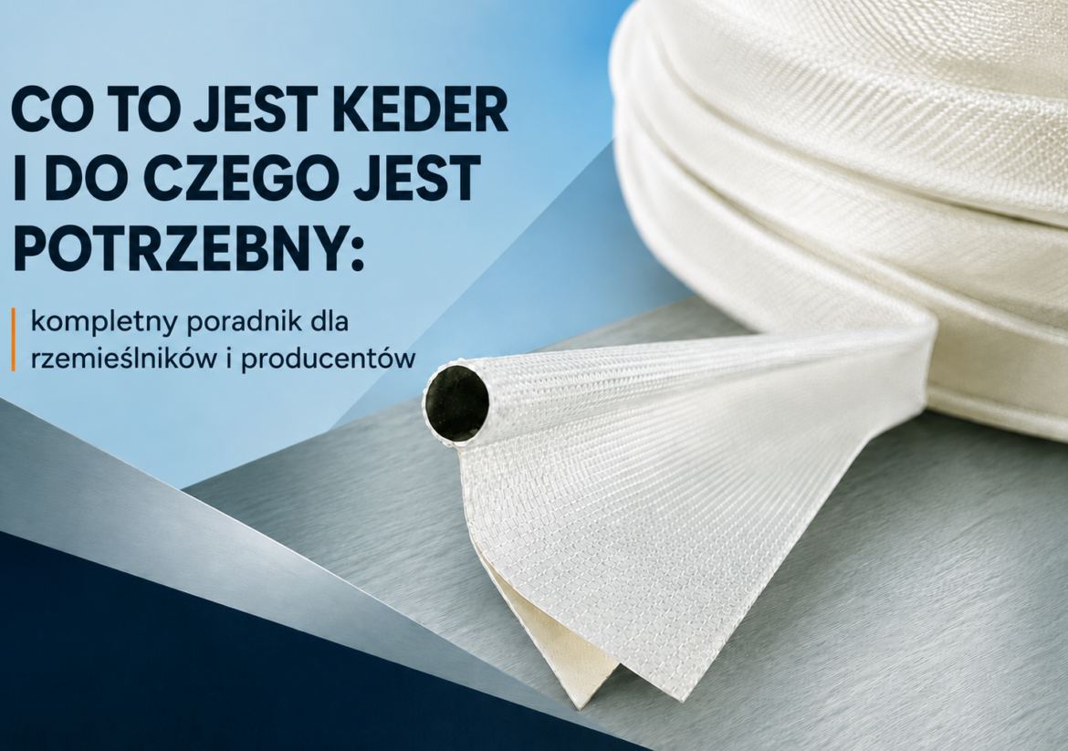 Podwójna kedra PCV do mocowania plandek w profilach aluminiowych