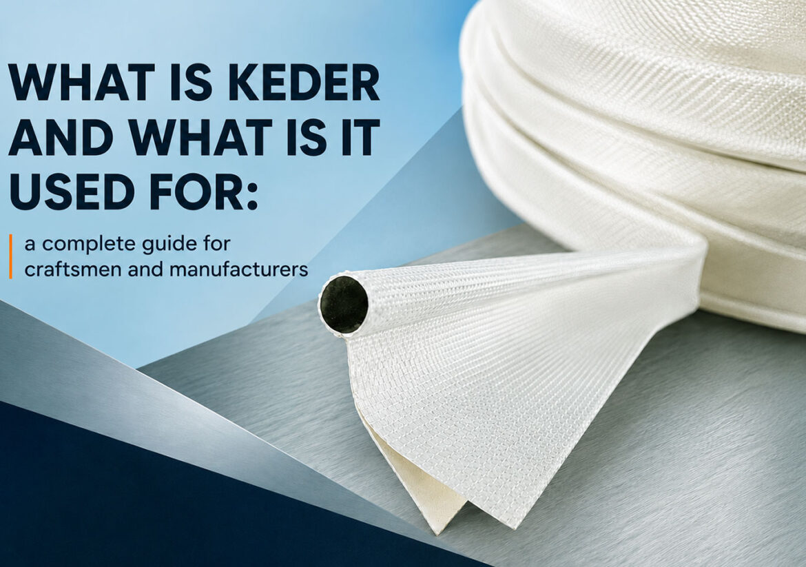 Double PVC keder tape for fastening tarpaulins in aluminum profiles