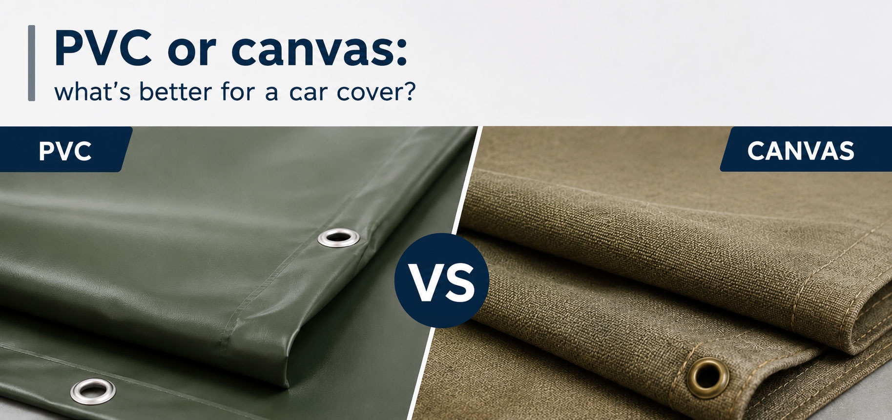 PVC-coated fabric compared with canvas for vehicle tarps