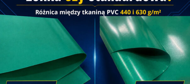 Lekka i standardowa tkanina PCV — porównanie gramatury i struktury
