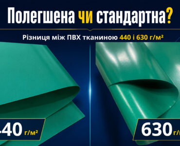 ПВХ-тканина 440 чи 630 г/м²: у чому різниця та яку щільність обрати