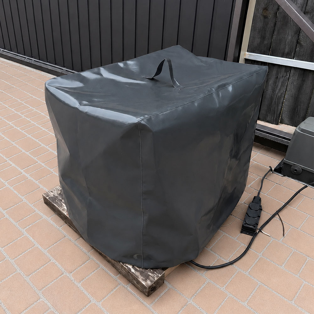 Pokrowiec na generator i sprzęt z tkaniny PVC antracyt